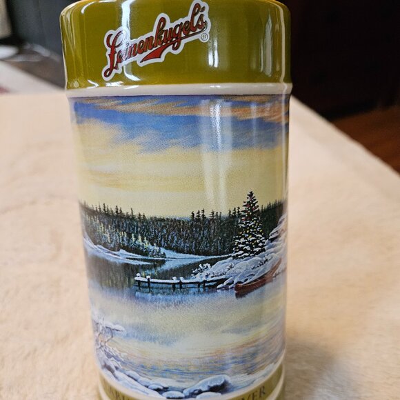 Leinenkugel's 2011 Holiday Stein - Cabin on the River - Limited Edition - Picture 1 of 9